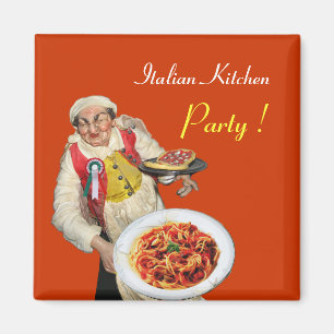 ITALIENISCHE KÜCHE ,orange Magnet