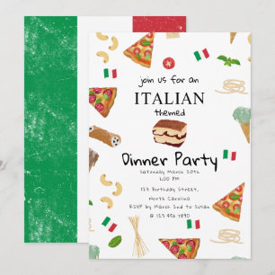 Italienische Küche Pizza & Pasta Party Thema Einladung