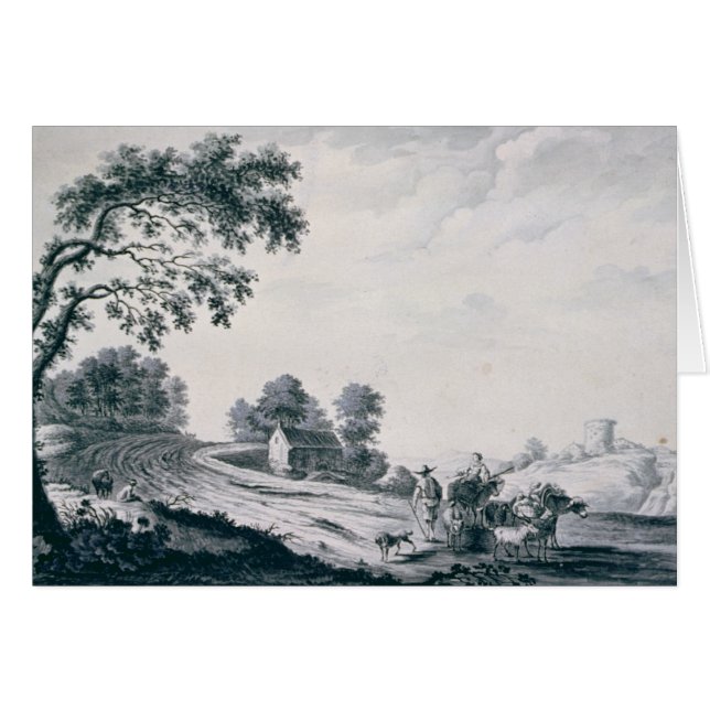 Italienische Landschaft (Vorderseite (Horizontal))