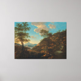 Italienische Landschaft mit Verfasser der Stellung Leinwanddruck