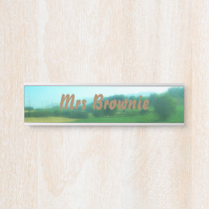 Italienische Landschaft Personalisiert Türschild