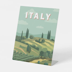 Italienische Landschaft Sockelschild