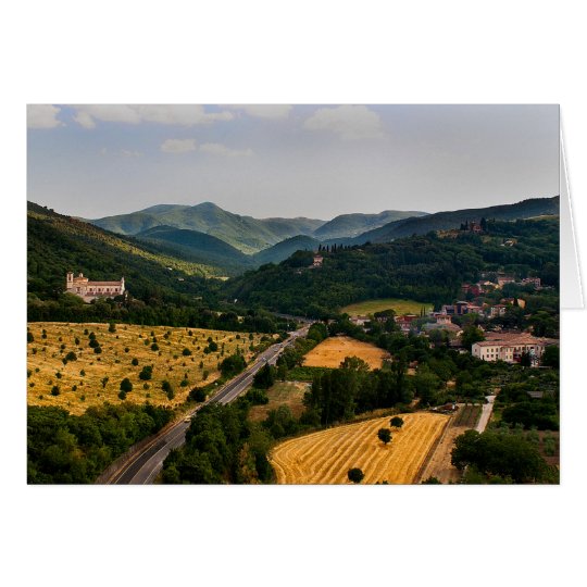 Italienische Landschaft - Spoleto Italien Karte