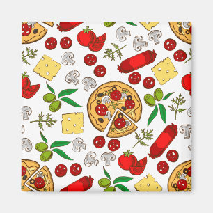 Italienische Lebensmittel und Geschirr, Risotto, P Magnet