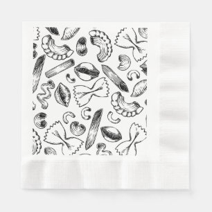 Italienische Lebensmittel und Geschirr, Risotto, P Serviette