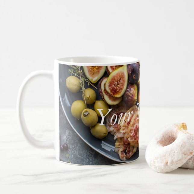 Italienische Lebensmittelauswahl Kaffeetasse (Mit Donut)
