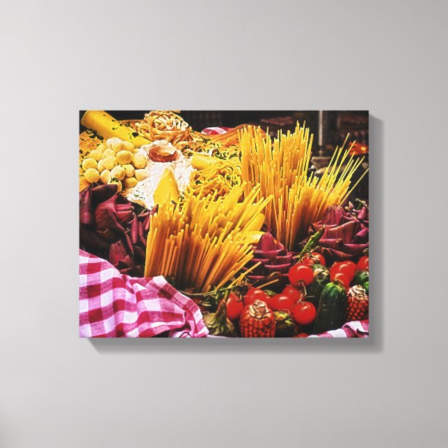 Italienische Lebensmittelfotografie, Wanddekor der Leinwanddruck (Vorderseite)