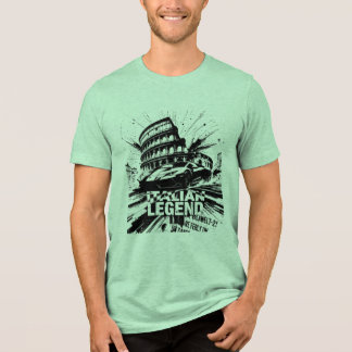 Italienische Legende Colosseum und Super Auto  Tri-Blend Shirt