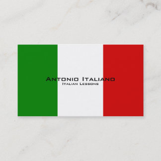 Italienische Lektionen/italienischer Lehrer Visitenkarte