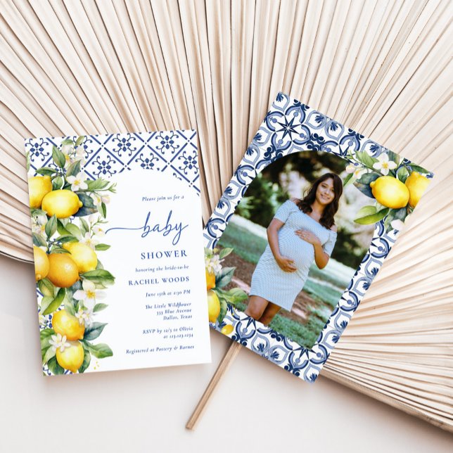 Italienische Lemon Babydusche Einladung (Von Creator hochgeladen)