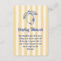 Italienische Lemon Doodle Hand Drawn Display Dusch