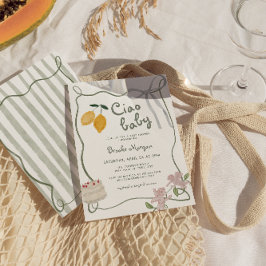 Italienische Lemon Gender Neutral Baby Dusche Einladung