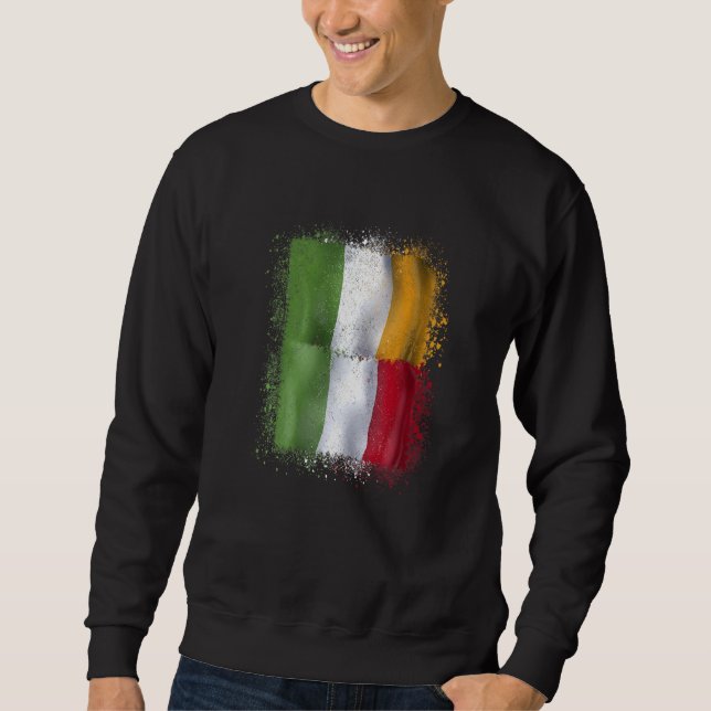 Italienische Liebe Irland und Italien Sweatshirt (Vorderseite)