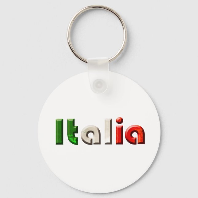 Italienische Logogeschenke für Italiener und Itali Schlüsselanhänger (Vorderseite)