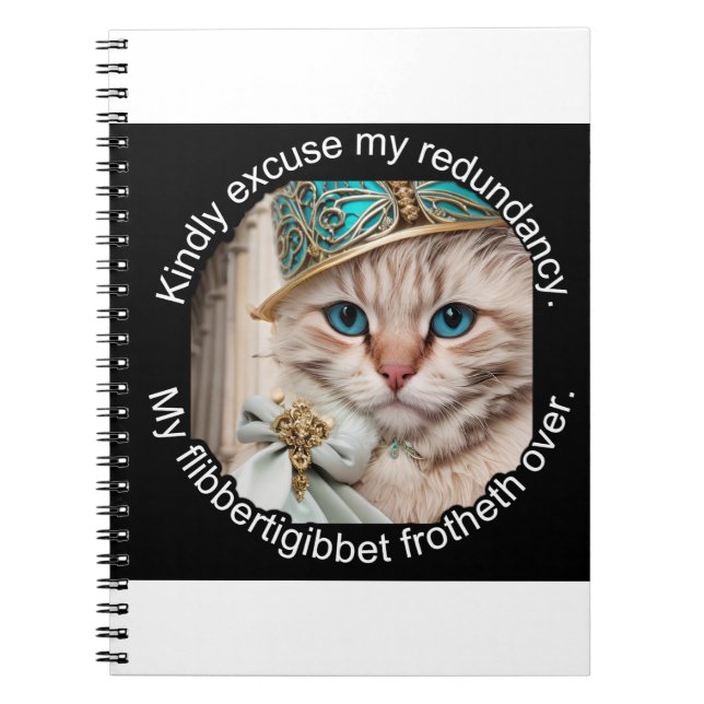 Italienische Luxuskatze: Willow Notizblock (Vorderseite)