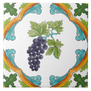 Italienische Majolika-Frucht Fliese
