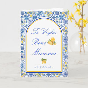 Italienische Mama ich liebe dich Mutterschaftstag- Karte