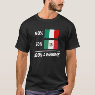 Italienische mexikanische Flagge Italienisch Mexik T-Shirt