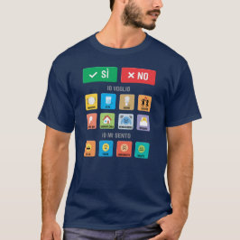 Italienische Mitteilung zur Autismus-AAC-PECS-Mitt T-Shirt