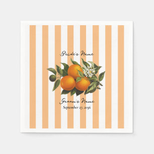 Italienische Mittelmeer-Zitrus-Limonie-Orange-Hoch Serviette