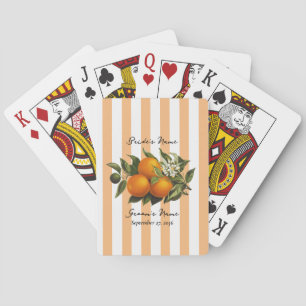 Italienische Mittelmeer-Zitrus-Limonie-Orange-Hoch Spielkarten
