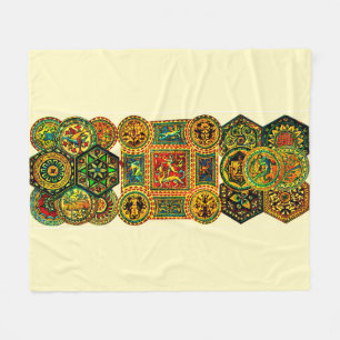 Italienische Motive aus der Renaissance Fleecedecke