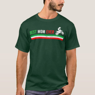 Italienische Motocross Mama Dirt Biking Italienisc T-Shirt
