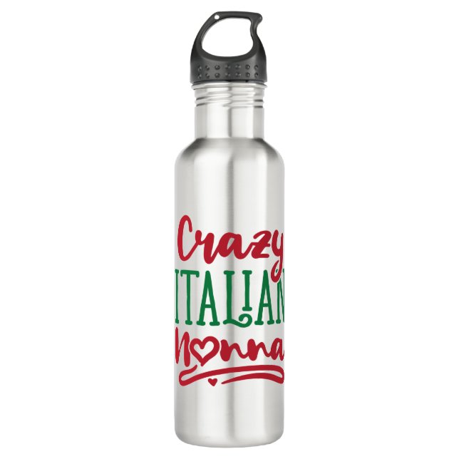 Italienische Nadine Edelstahlflasche (Vorderseite)