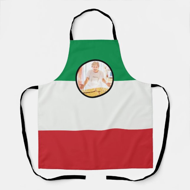 Italienische Nonna Custom Foto Sauce Day Schürze (Vorderseite)