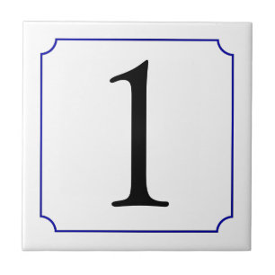 Italienische Nummer Fliese