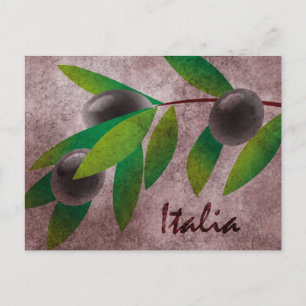 Italienische Oliven Postkarte