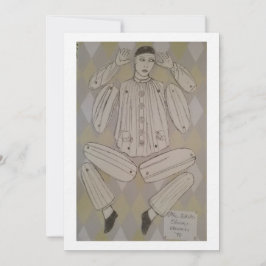 Italienische Papierpuppen - drei Einladung