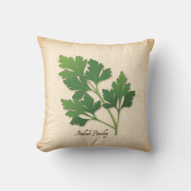 Italienische Parsley Herb Kissen (Vorderseite)