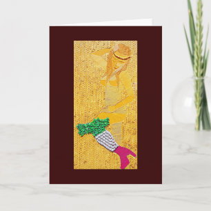 Italienische Pasta Girl Karte