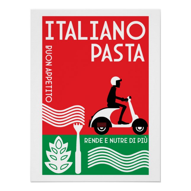 Italienische Pasta Kunst Poster (Vorderseite)