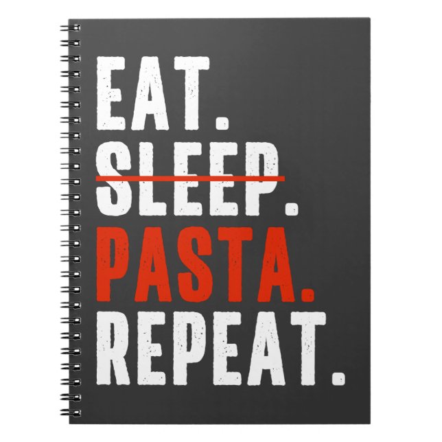 Italienische Pasta Lovers Sprichwort Notizblock (Vorderseite)