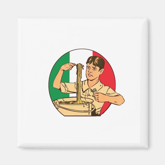 italienische Pasta Magnet (Vorne)