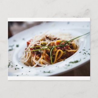 italienische Pasta Postkarte