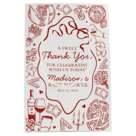 Italienische Pasta-Sondersendung Baby Shower Favor Mittlere Geschenktüte