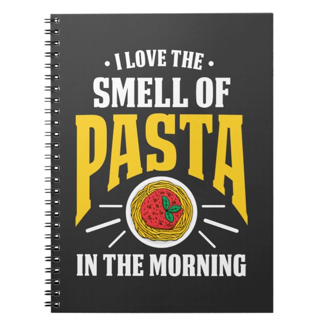 Italienische Pasta Spaghetti Noodles Futter Liebha Notizblock (Vorderseite)