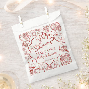 Italienische Pasta-Speziallieferung-Baby-Party Geschenktütchen