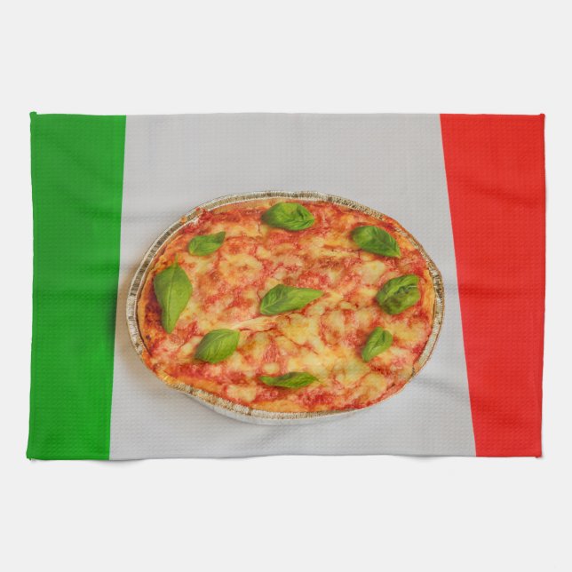 ITALIENISCHE PIZZA KITCHEN TOWEL HANDTUCH (Horizontal)