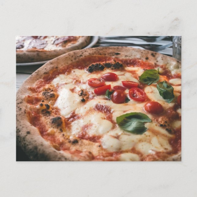 Italienische Pizza Napoletana Postkarte (Vorderseite)