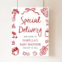 Italienische Pizza Special Lieferung Baby Dusche W