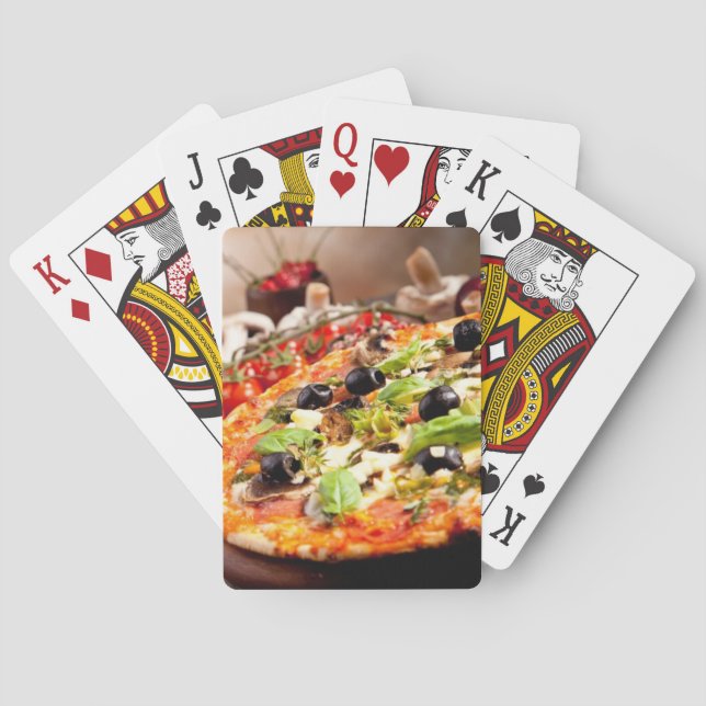 Italienische Pizza Spielkarten (Rückseite)