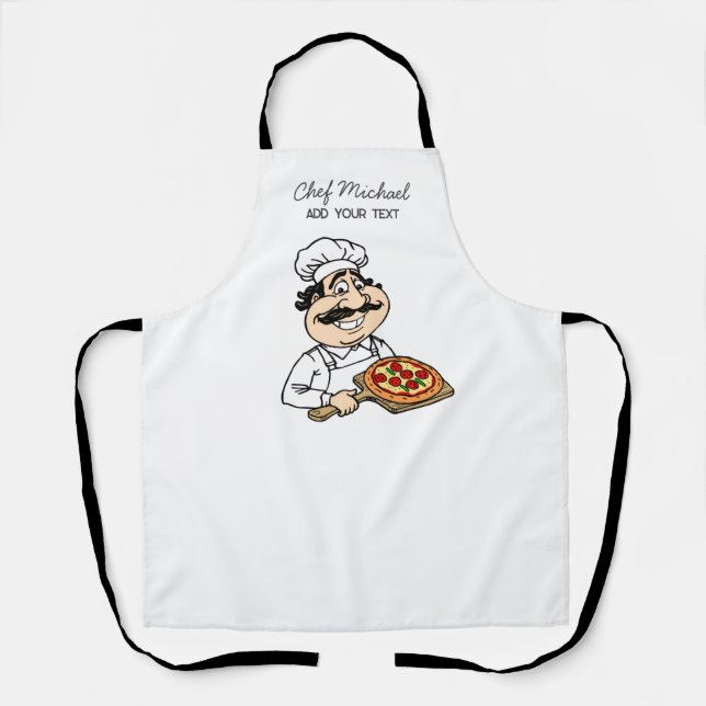 Italienische Pizzeria Pizza Küche oder Restaurant  Schürze (Vorderseite)