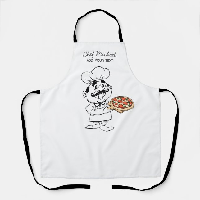 Italienische Pizzeria Pizza Küche oder Restaurant  Schürze (Vorderseite)