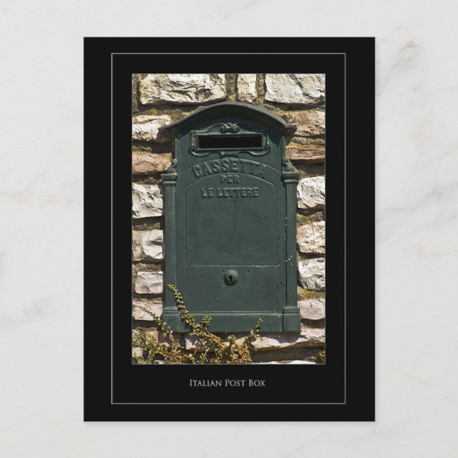 italienische Postenkastenpostkarte Postkarte (Vorderseite)
