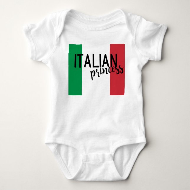 Italienische Prinzessin Baby Strampler (Vorderseite)
