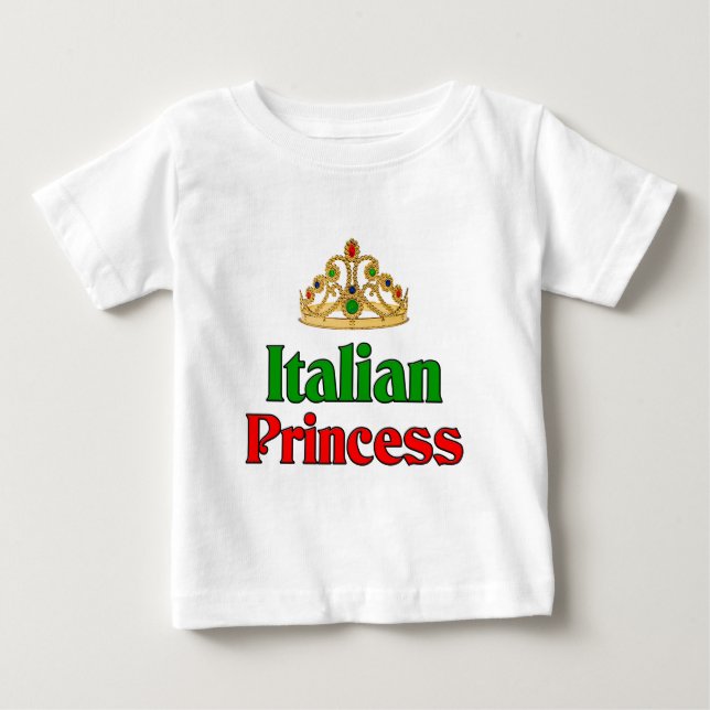 Italienische Prinzessin Baby T-shirt (Vorderseite)